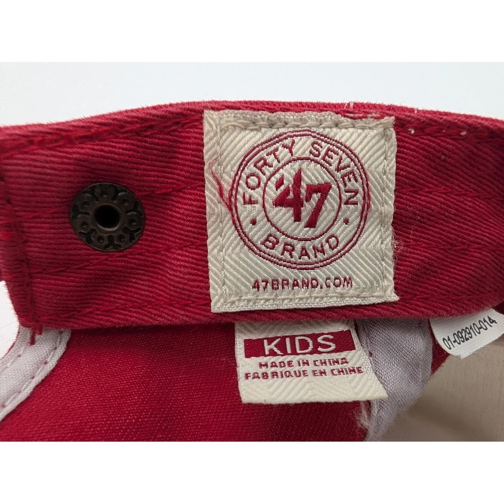 47 Brand St Louis Cardinals Kids Hat Red White Baseball Cap Adjustable STL Logo